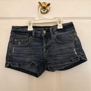 american eagle denim shorts